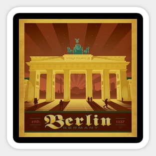 BERLIN GERMANY TRAVEL VINTAGE Sticker